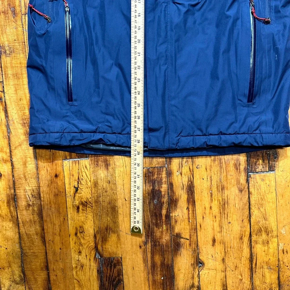 The North Face HyVent Waterproof Jacket Mens Medium Blue Full Zip Hooded Outdoor